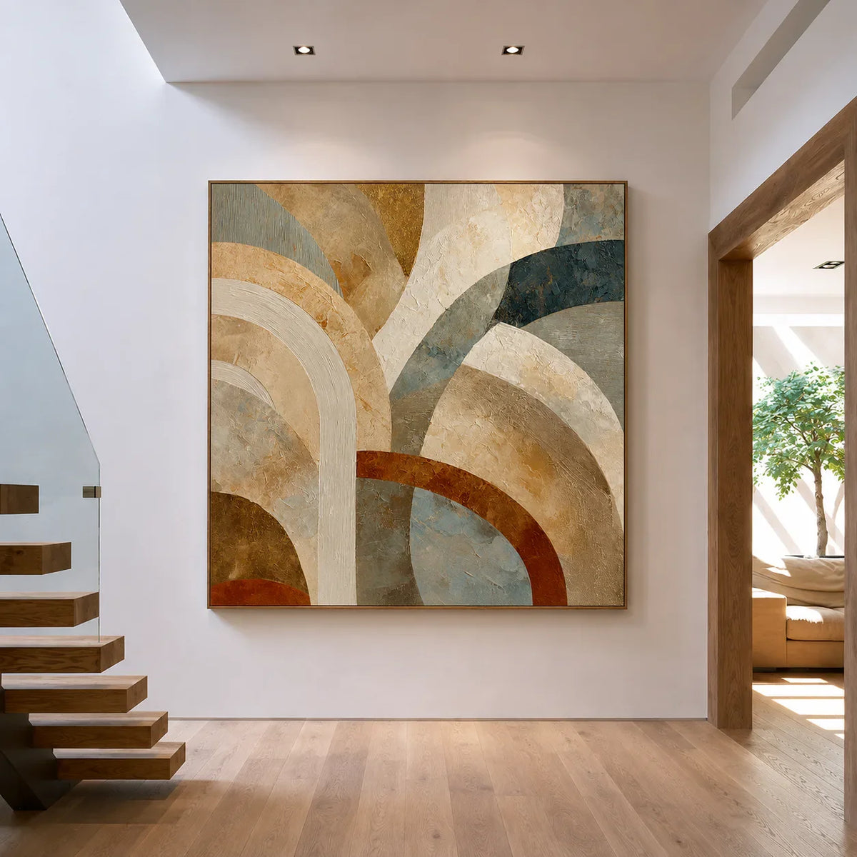 Arcadia Layers Geometric Wall Art styled interior scene 5 | Olyrel