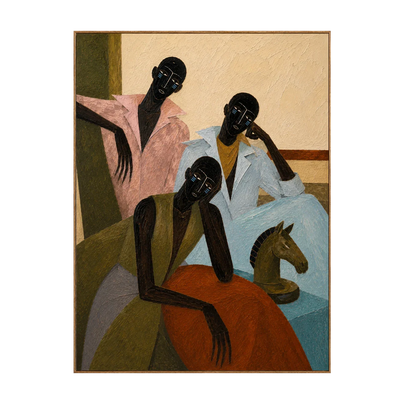 Gathered Voices Modern Figurative Wall Art | Olyrel