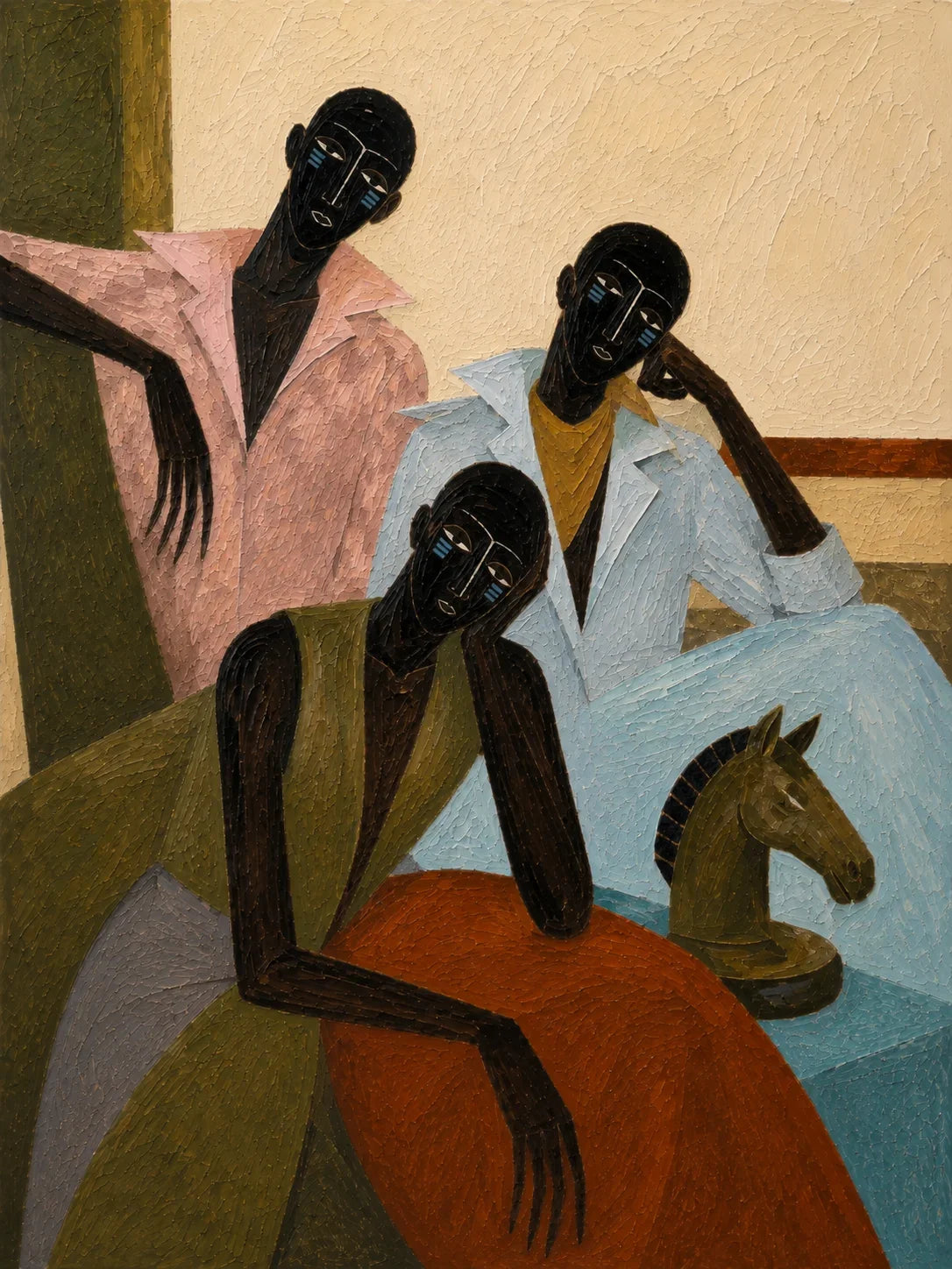 Gathered Voices Modern Figurative Wall Art artwork view | Olyrel