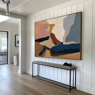 Canyon Passage Color Block Wall Art styled interior scene 4 | Olyrel