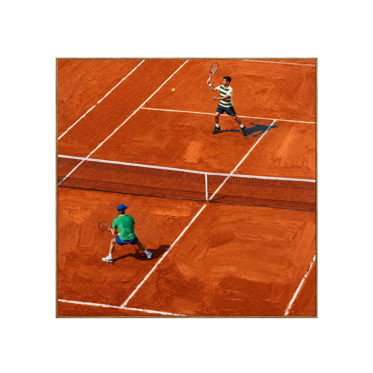 Clay Court Rally Tennis Wall Art | Olyrel