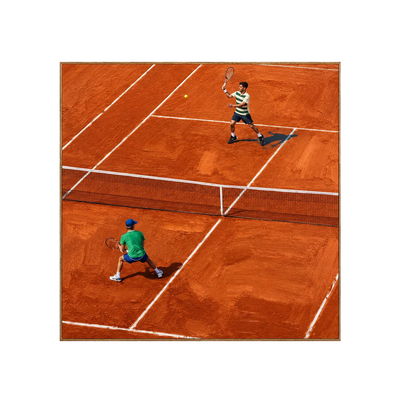 Clay Court Rally Tennis Wall Art | Olyrel