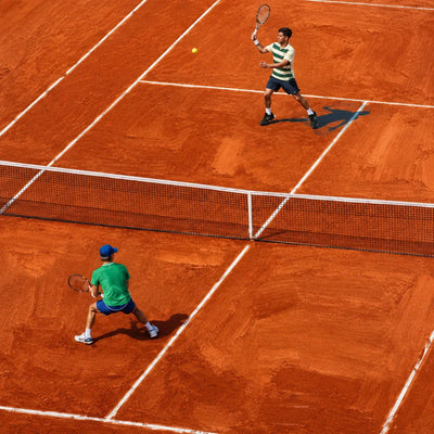 Clay Court Rally Tennis Wall Art artwork view | Olyrel