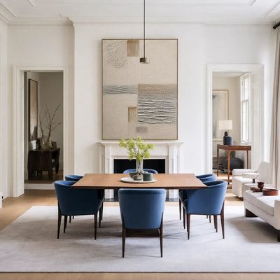 Quiet Weave Neutral Textured Wall Art styled interior scene 1 | Olyrel