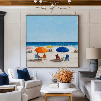 Summer Shore Beach Wall Art styled interior scene 5 | Olyrel