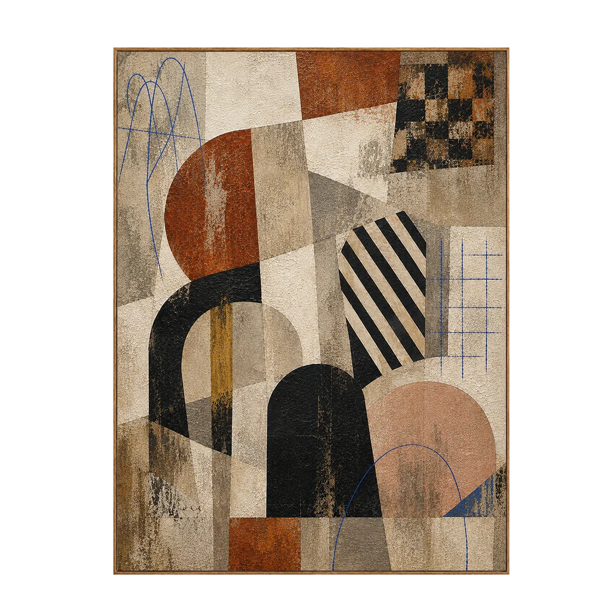 Bauhaus Arches Vintage Geometric Wall Art | Olyrel