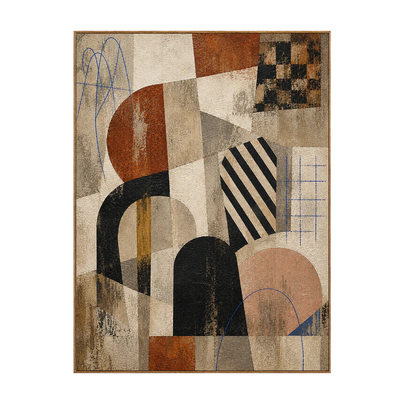 Bauhaus Arches Vintage Geometric Wall Art | Olyrel