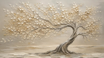 Original artwork view of Windlit Tree Botanical Wall Art | Olyrel