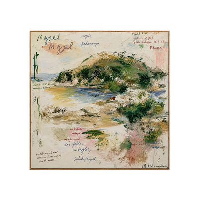 Poetic Green Landscape Wall Art | Olyrel