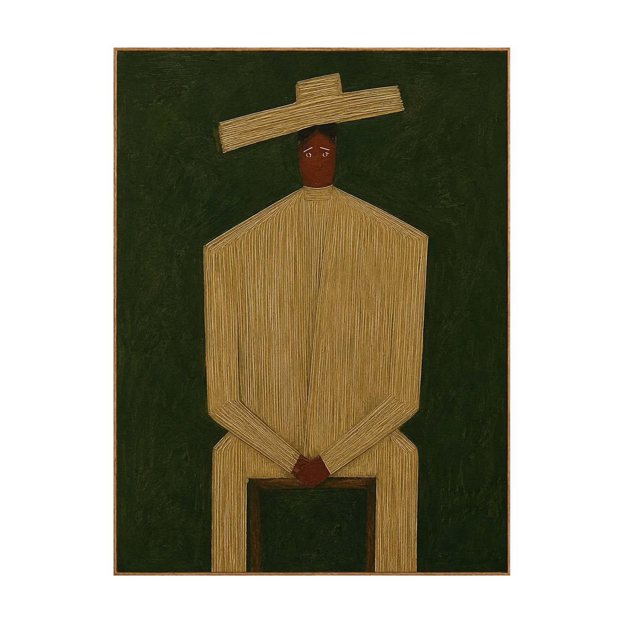 Quiet Figure Geometric Wall Art | Olyrel