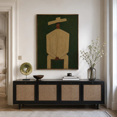 Quiet Figure Geometric Wall Art styled interior scene 4 | Olyrel