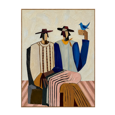 Gathered Figures Modern Wall Art | Olyrel