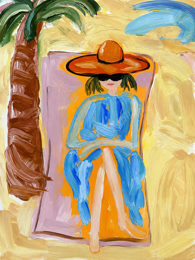 Sunlit Cowgirl Portrait Wall Art artwork view | Olyrel