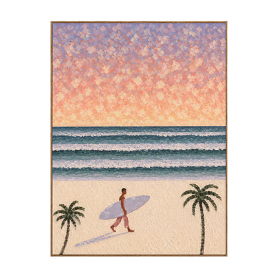 Pastel Surf Horizon Wall Art | Olyrel
