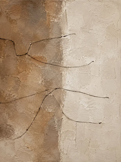 Original artwork view of Earth Line Textured Wall Art | Olyrel
