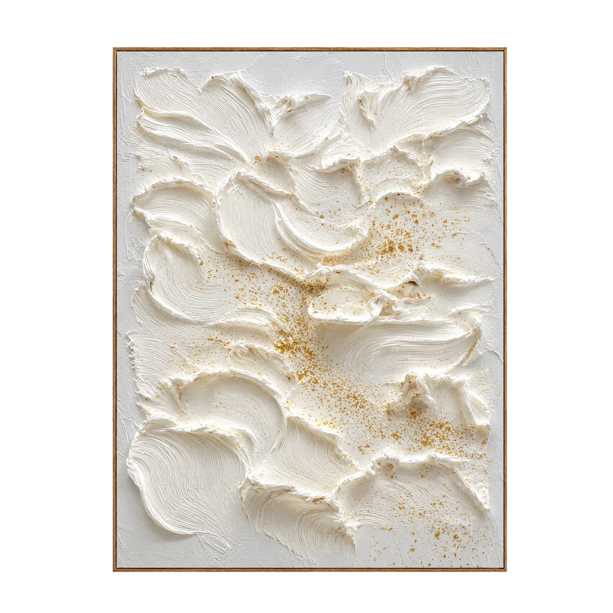 Ivory Petal Texture Wall Art | Olyrel