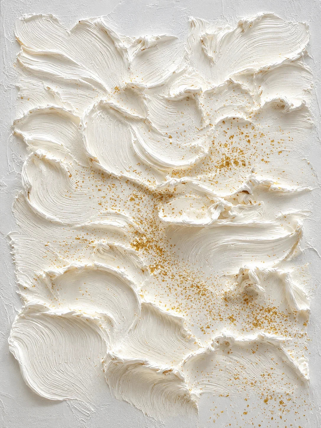 Ivory Petal Texture Wall Art artwork view | Olyrel
