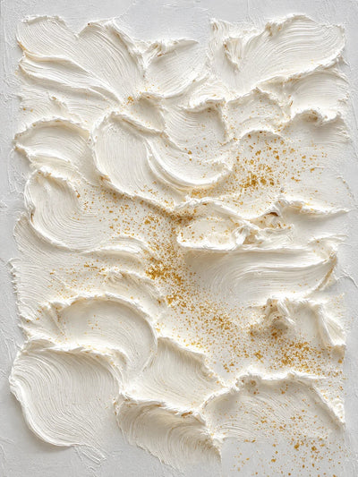 Ivory Petal Texture Wall Art artwork view | Olyrel