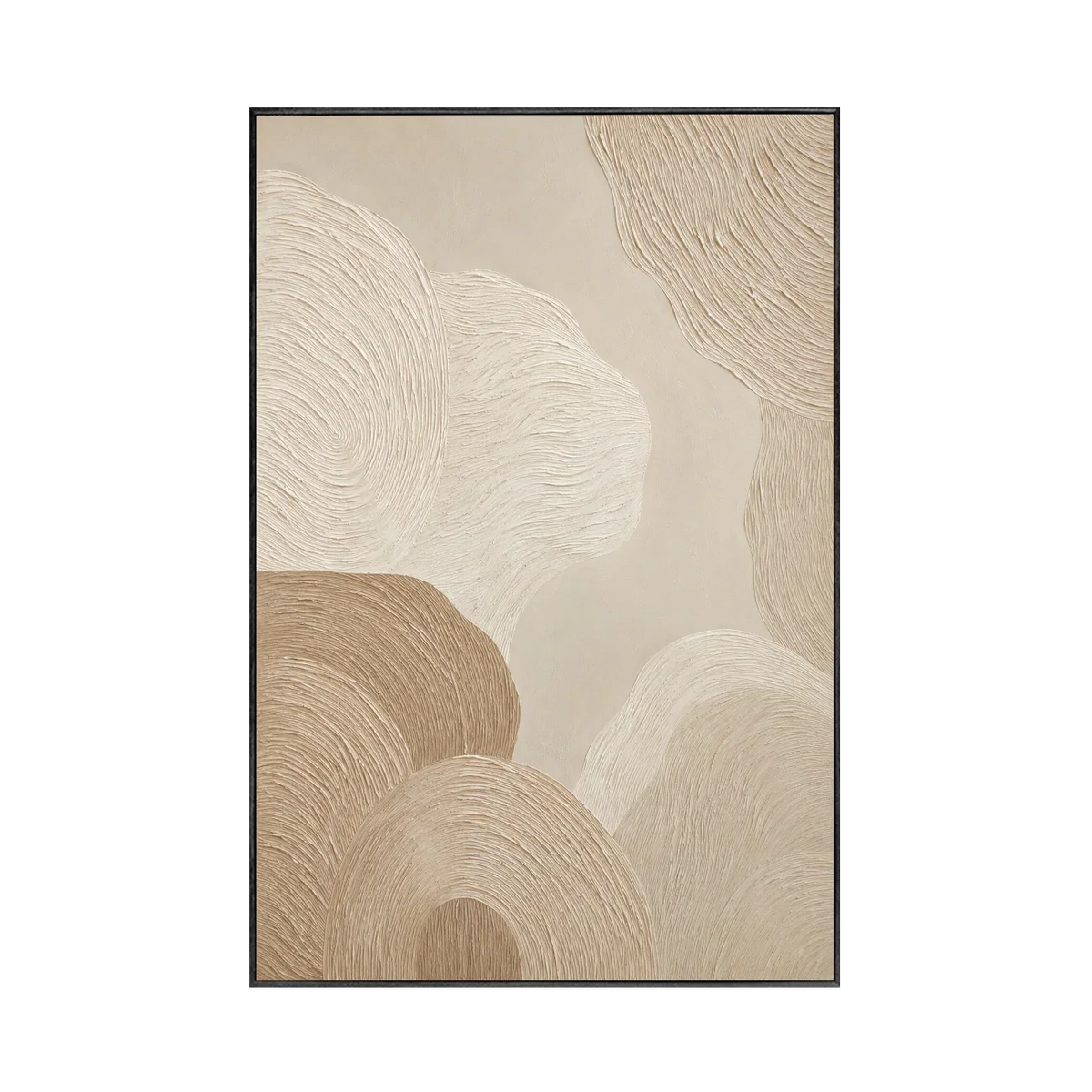 Sand Rings Textured Wall Art | Olyrel