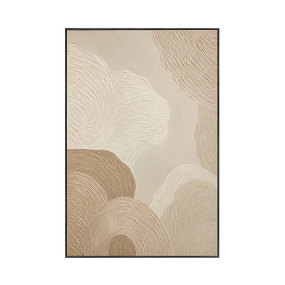 Sand Rings Textured Wall Art | Olyrel