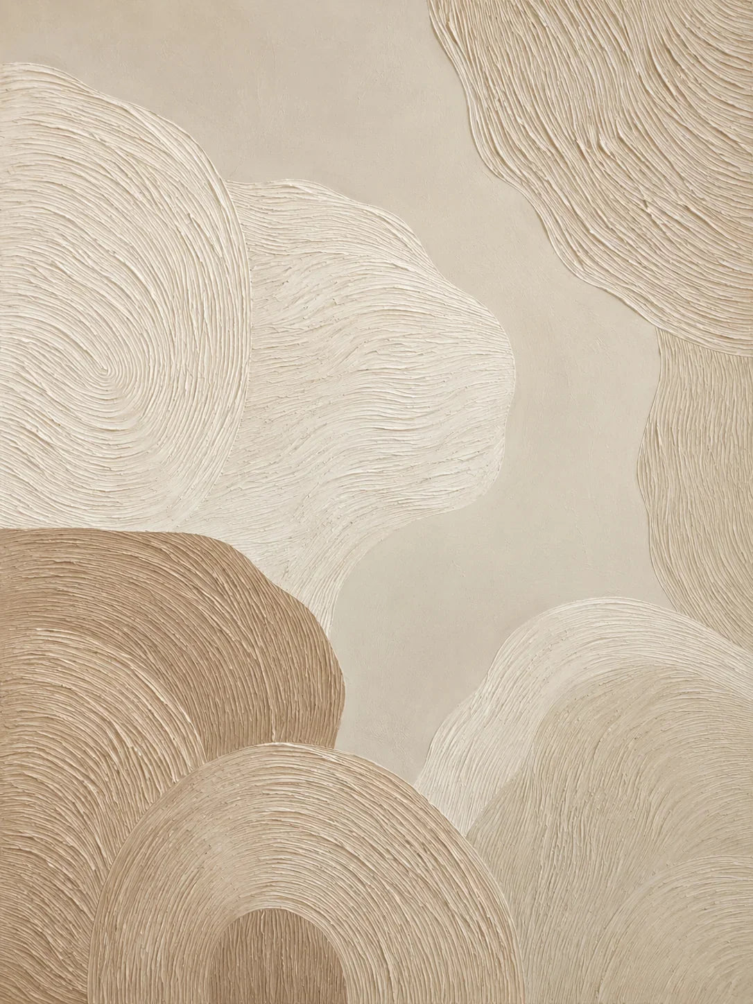 Original artwork view of Sand Rings Textured Wall Art | Olyrel