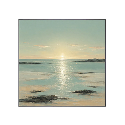 Sunlit Tide Coastal Wall Art | Olyrel