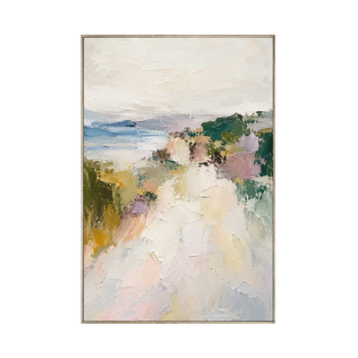 Cliffside Path Coastal Wall Art | Olyrel