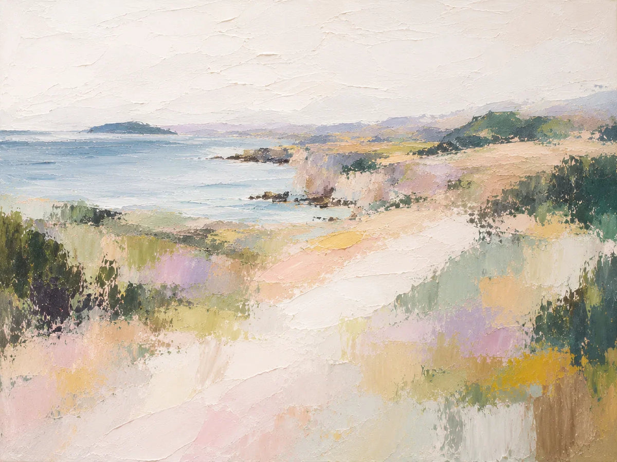 Soft Shore Coastal Wall Art artwork detail view | Olyrel