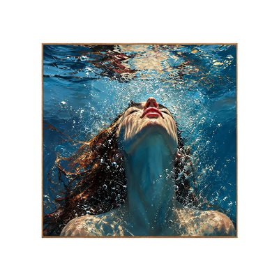 Upward Gaze beneath Blue Water Wall Art | Olyrel