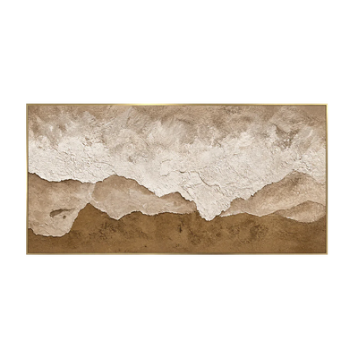 Layered Sand and Ivory Tides Wall Art | Olyrel