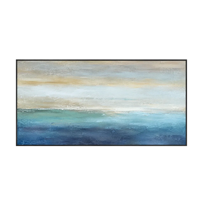 Gilded Horizon Coastal Wall Art | Olyrel