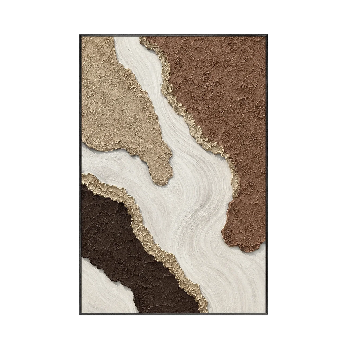 Canyon Flow Textured Wall Art | Olyrel
