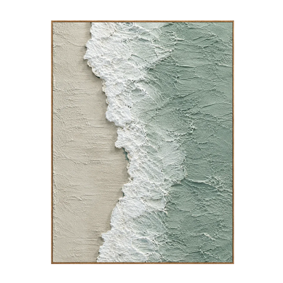 Seafoam Edge Coastal Wall Art | Olyrel