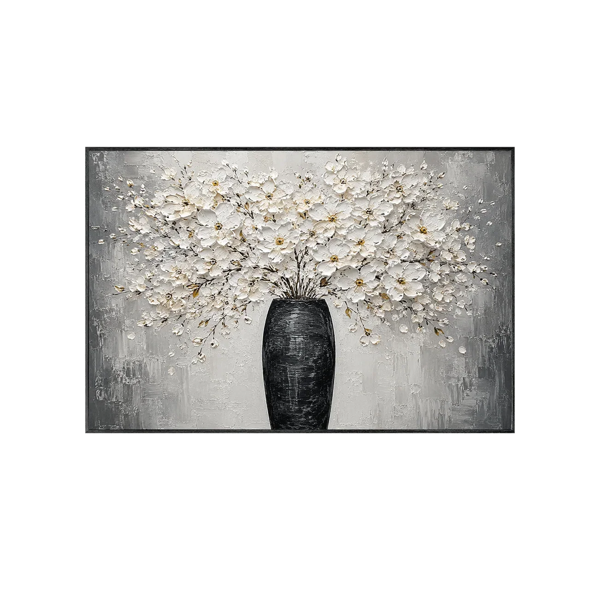 Ivory Bloom Vase Wall Art | Olyrel