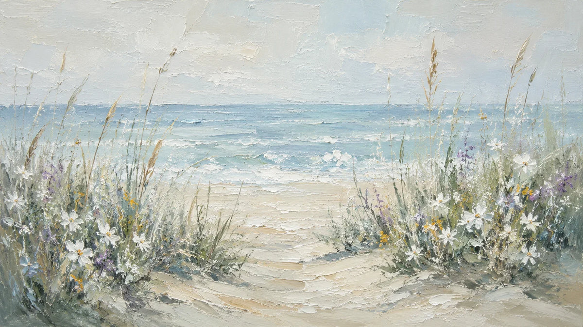 Original artwork view of Dune Path Coastal Wall Art | Olyrel