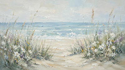 Original artwork view of Dune Path Coastal Wall Art | Olyrel