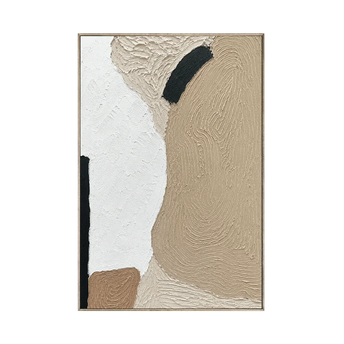 Sand Contour Textured Wall Art | Olyrel