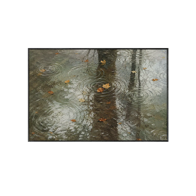 Rain Mirror City Wall Art | Olyrel