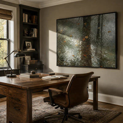Rain Mirror City Wall Art lifestyle view 5 | Olyrel