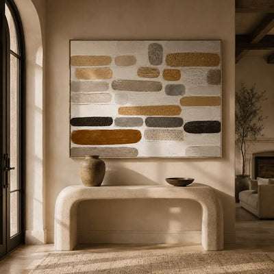 Neutral Capsule Textured Wall Art lifestyle view 5 | Olyrel
