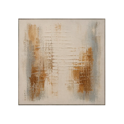 Rust Grid Textured Wall Art | Olyrel