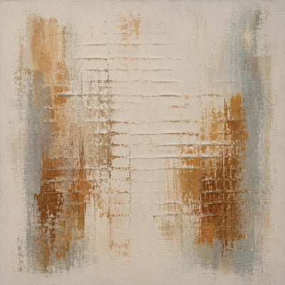 Rust Grid Textured Wall Art lifestyle view 2 | Olyrel