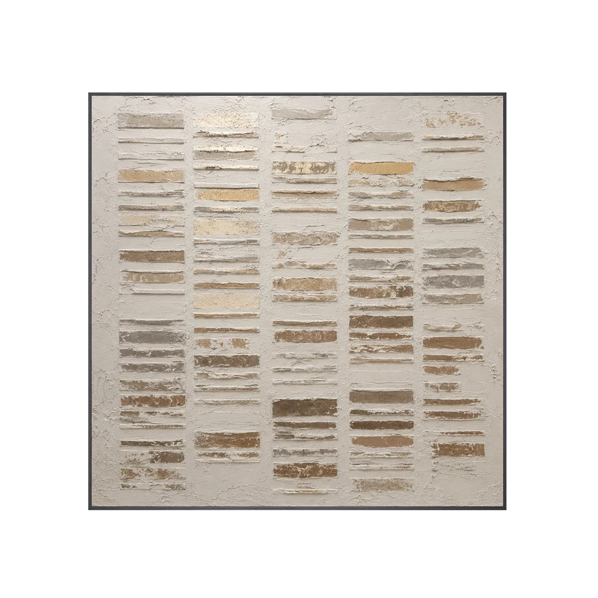 Ivory Stripe Relief Wall Art | Olyrel