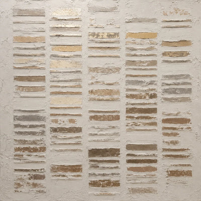 Ivory Stripe Relief Wall Art lifestyle view 2 | Olyrel