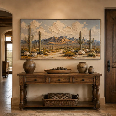 Saguaro Desert Landscape Wall Art lifestyle view 5 | Olyrel