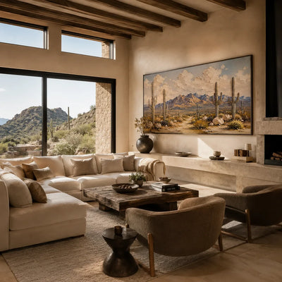 Saguaro Desert Landscape Wall Art lifestyle view 7 | Olyrel
