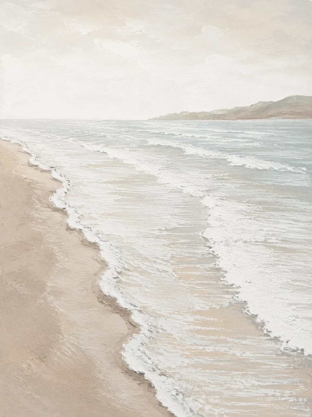 Pale Shore Coastal Wall Art lifestyle view 2 | Olyrel
