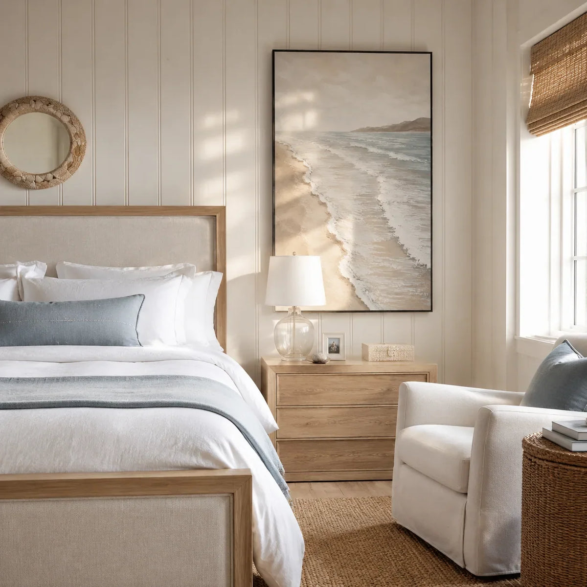 Pale Shore Coastal Wall Art lifestyle view 4 | Olyrel