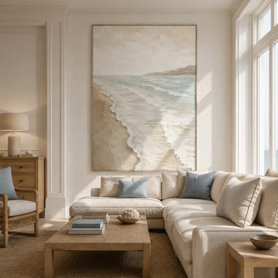 Pale Shore Coastal Wall Art lifestyle view 7 | Olyrel
