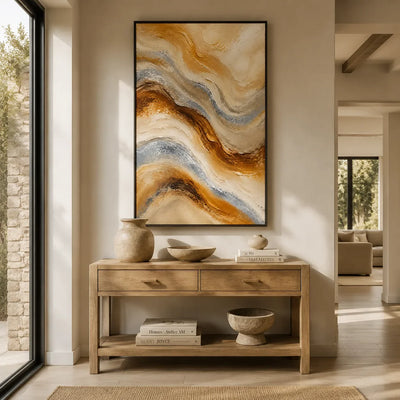 Sandstone Flow Textured Wall Art lifestyle view 4 | Olyrel